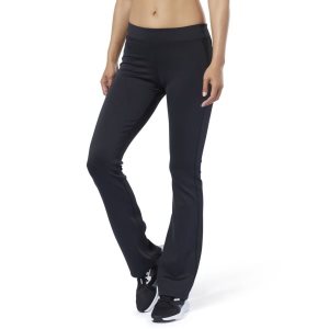 Reebok Workout Ready Boot-Cut Hosen Damen - Schwarz - DE 421-TXE